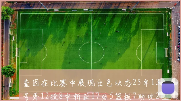 奎因在比赛中展现出色状态25年13号秀12投8中斩获17分5篮板7助攻2抢断